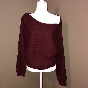 Off the shoulder sweater